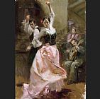 Pino DANCING IN BARCELONA painting